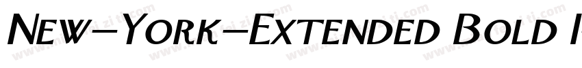 New-York-Extended Bold I字体转换